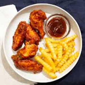 5 Wings with French Fried
