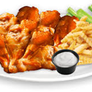 10 Wings with French Fried